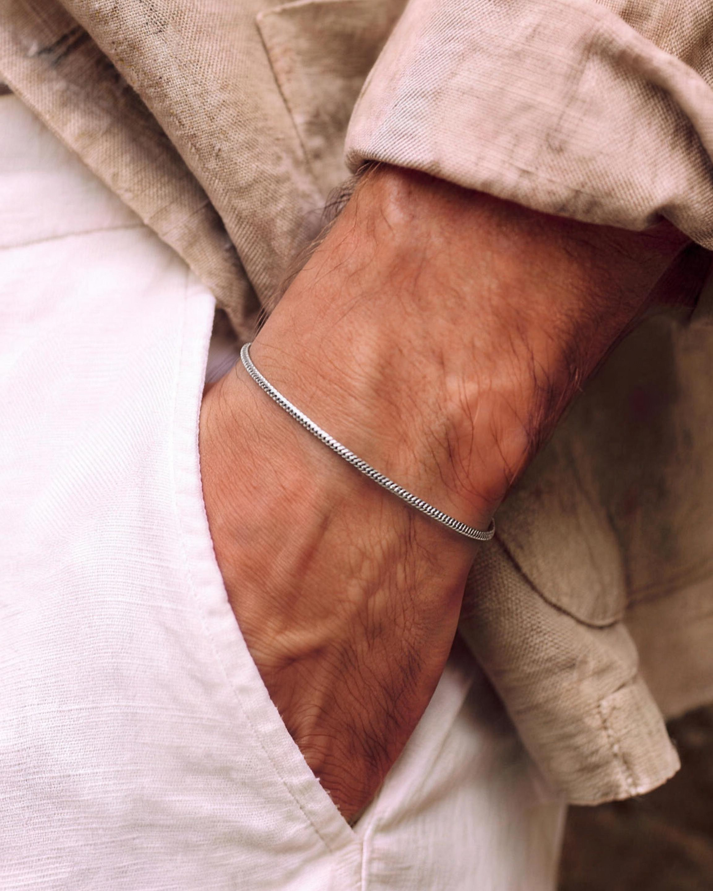 Serpente Bracelet - D'Argento